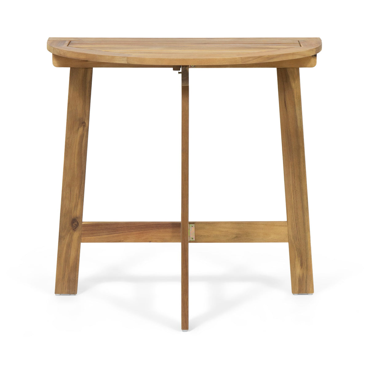 Outdoor Half Round Folding Acacia Wood Bistro Table
