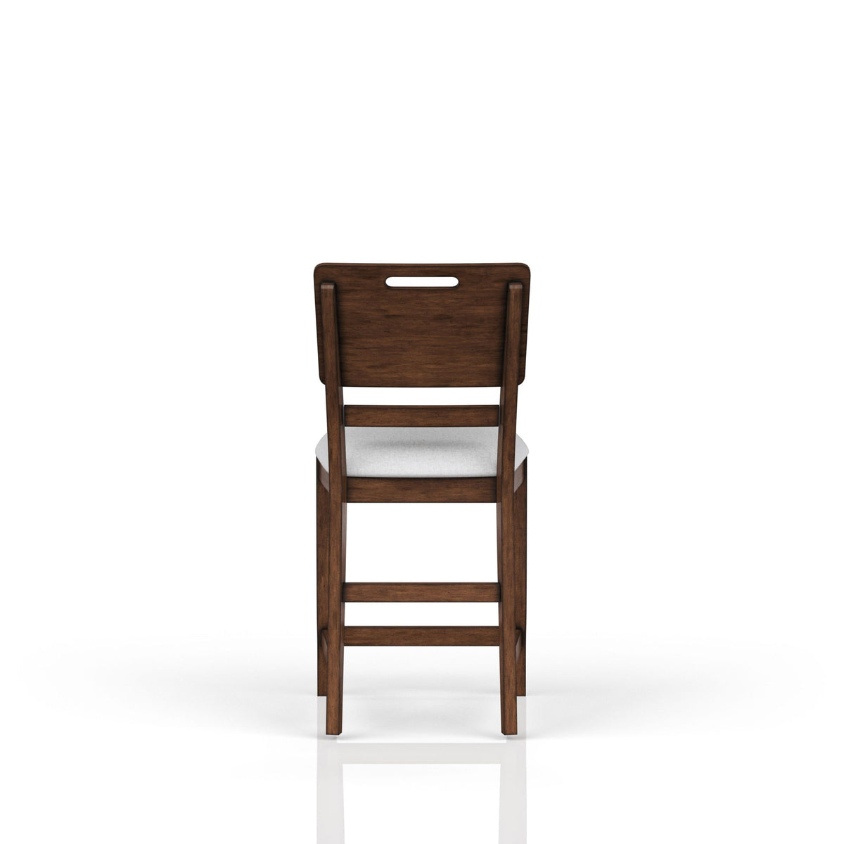 Casual Counter Stool Contrasting Upholstered Seat (Set of 2) - Brown