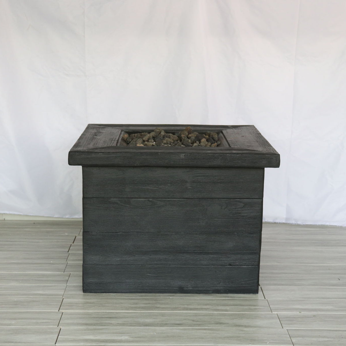 Fiber Reinforced Propane / Natural Gas, Fire Pit Table - Charcoal