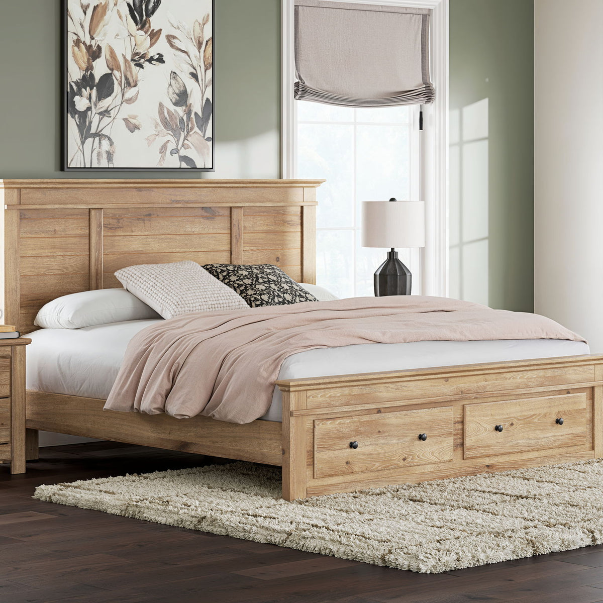 Makidern - Panel Storage Bed