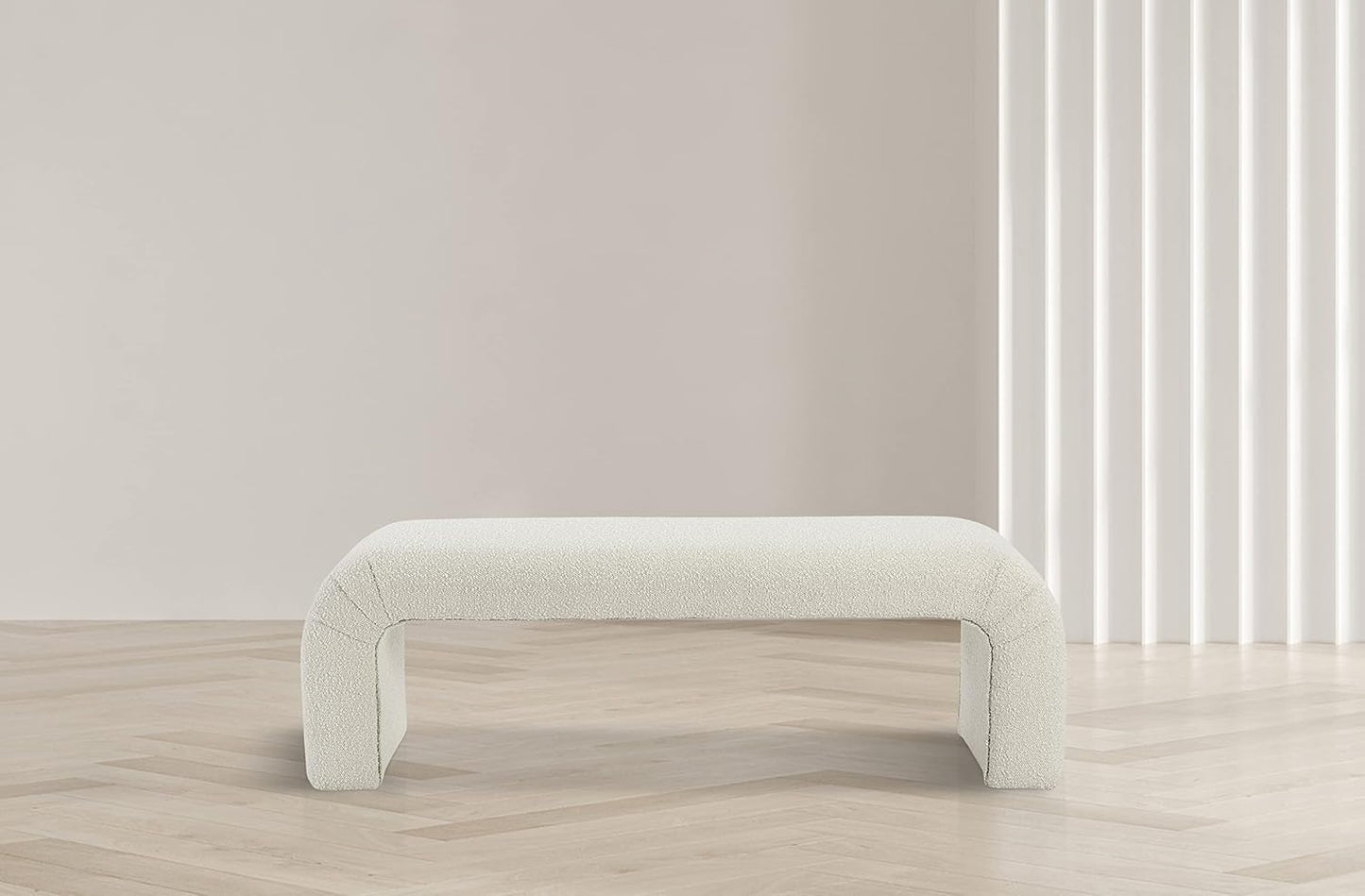 Meridian Furniture Niagara Collection Modern Upholstered Bench