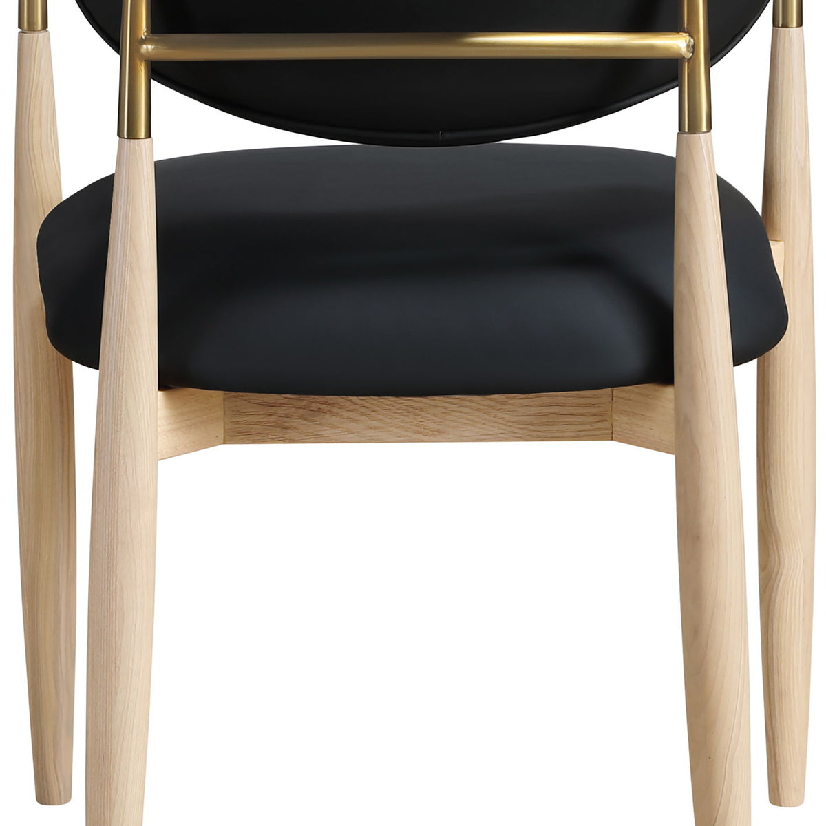 Riccio - Dining Arm Chair (Set of 2) - Natural And Gold Frame