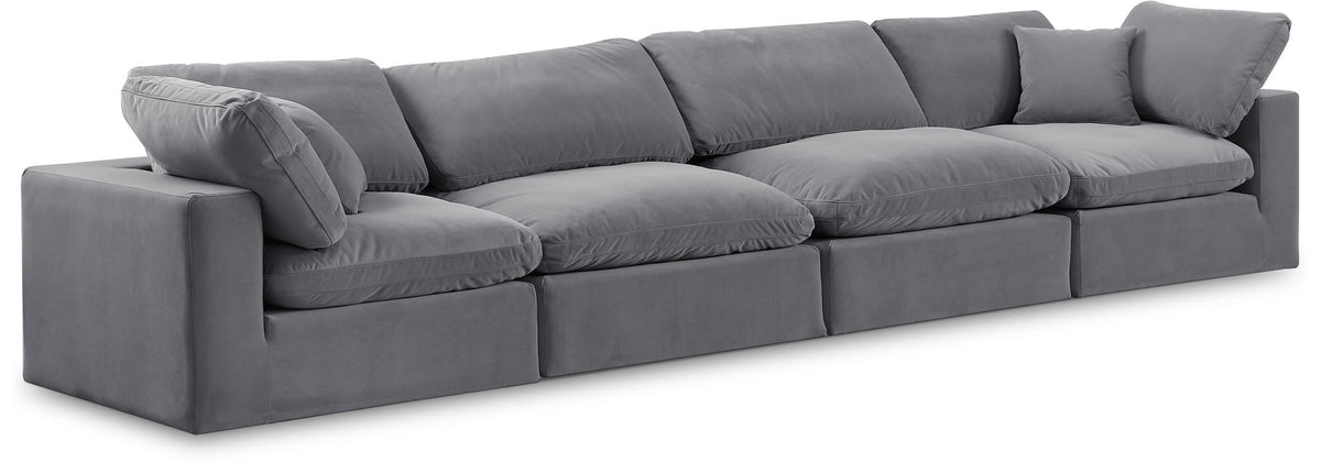 Comfy - Velvet Modular Sofa 4 Seats