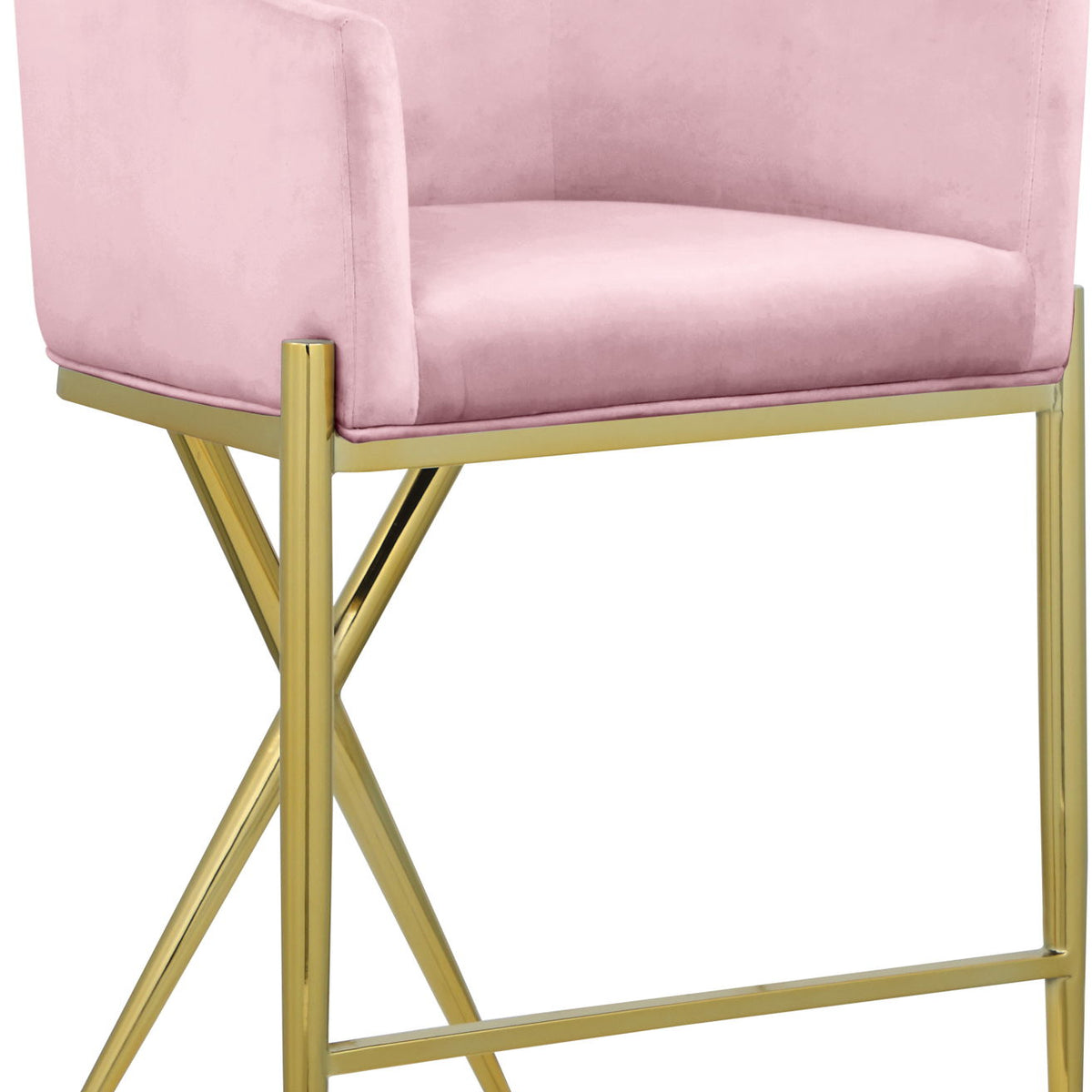 Xavier - Counter Stool with Gold Legs