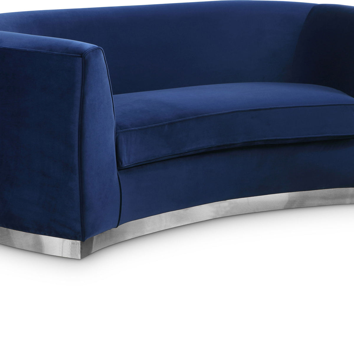 Julian - Loveseat with Chrome Base