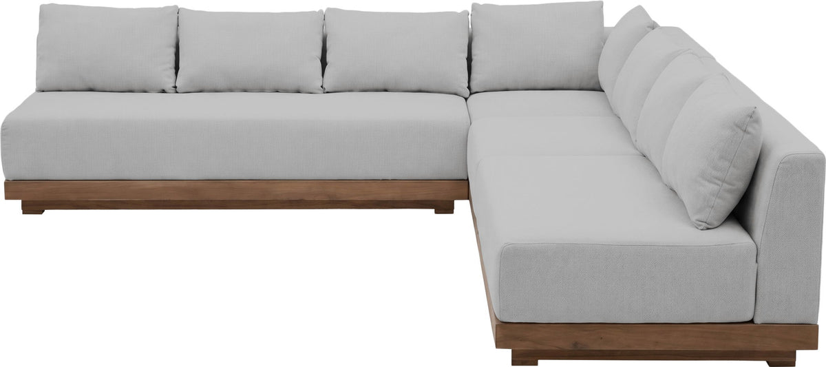 Solace - Olefin Performance Fabric 4 Piece Outdoor Patio Modular Sectional