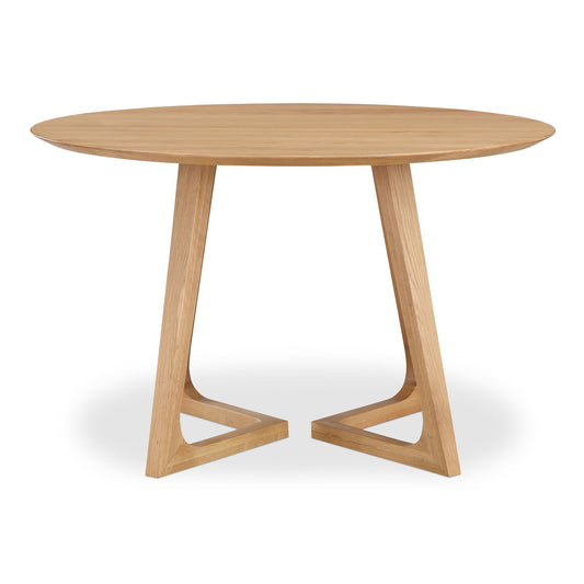 Godenza - Dining Table Round - Light Brown