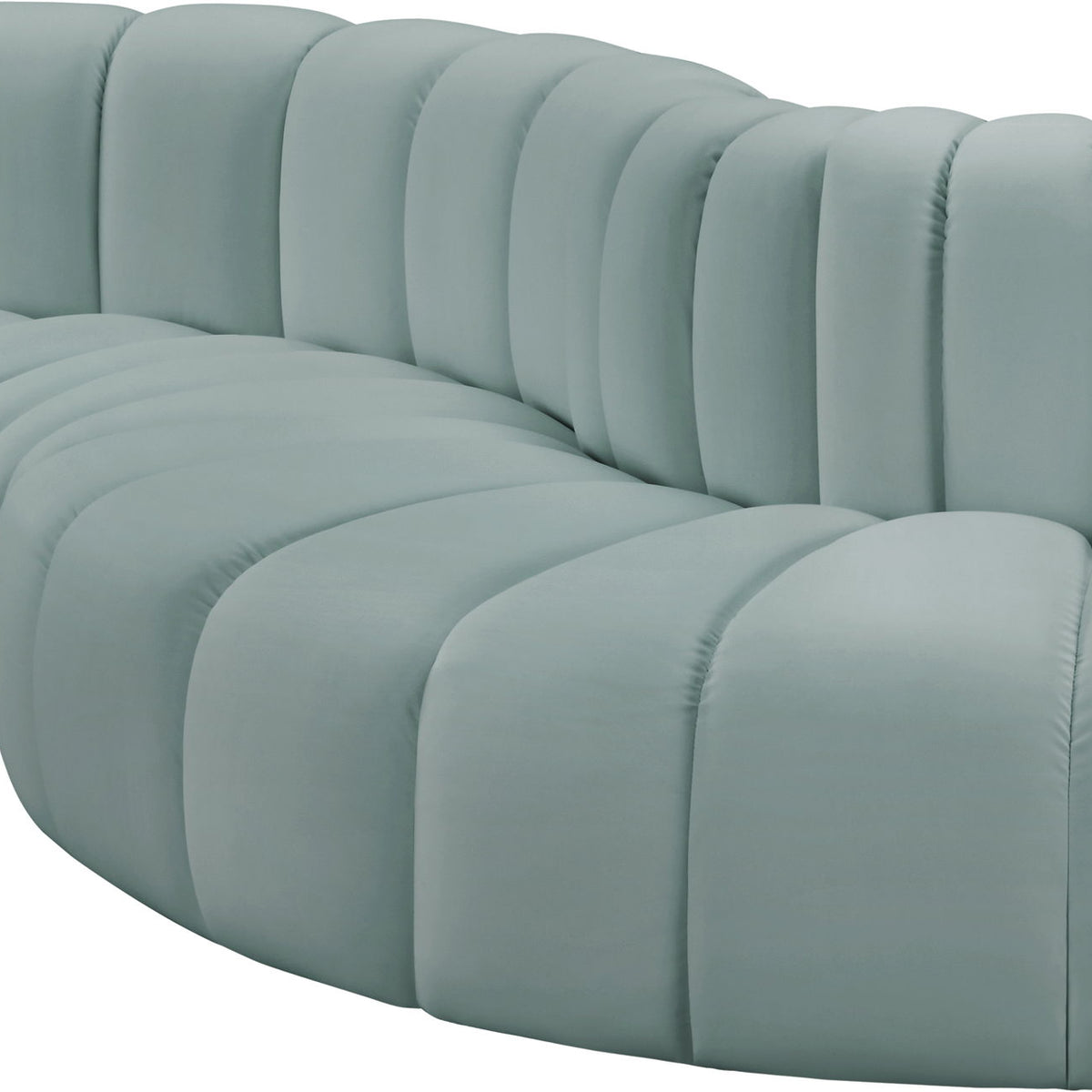 Arc - Faux Leather 4 Piece L-Shaped Modular Sofa