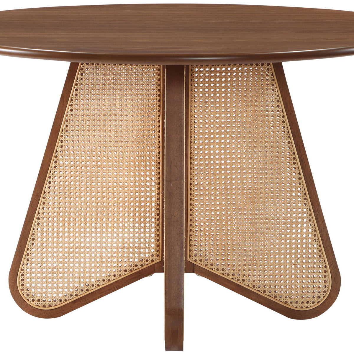 Butterfly - Solid Wood And Natural Cane Table