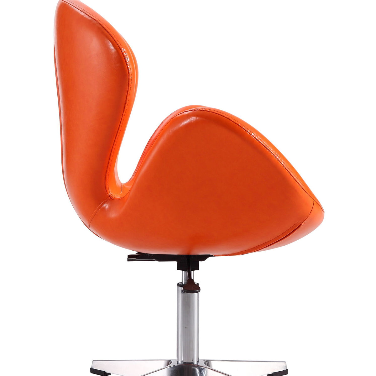 Manhattan Raspberry - Vegan Leather Swivel Lounge Chair