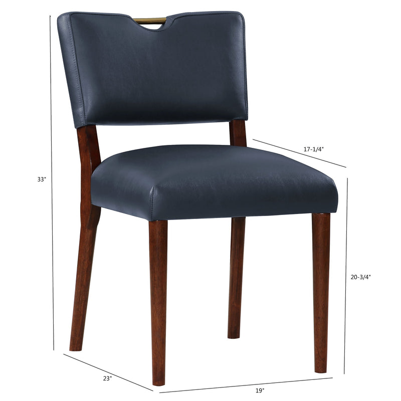 Bryson Retro Modern Dining Chair (Set of 2) - Dark Navy