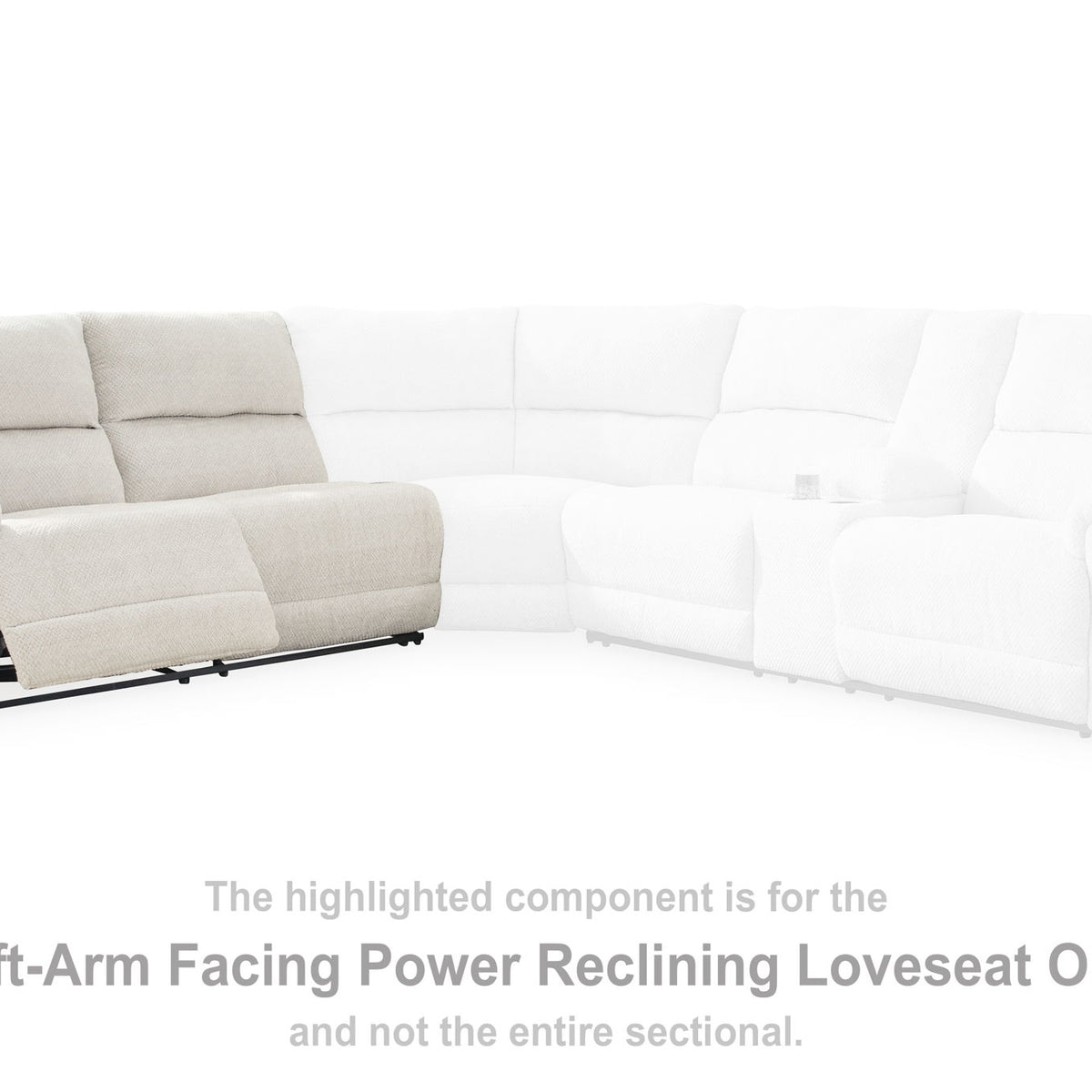 Keensburg - Laf Power Reclining Loveseat - Linen