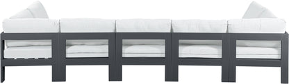 Nizuc - Outdoor Patio Modular Sectional 7 Piece - White - Modern & Contemporary