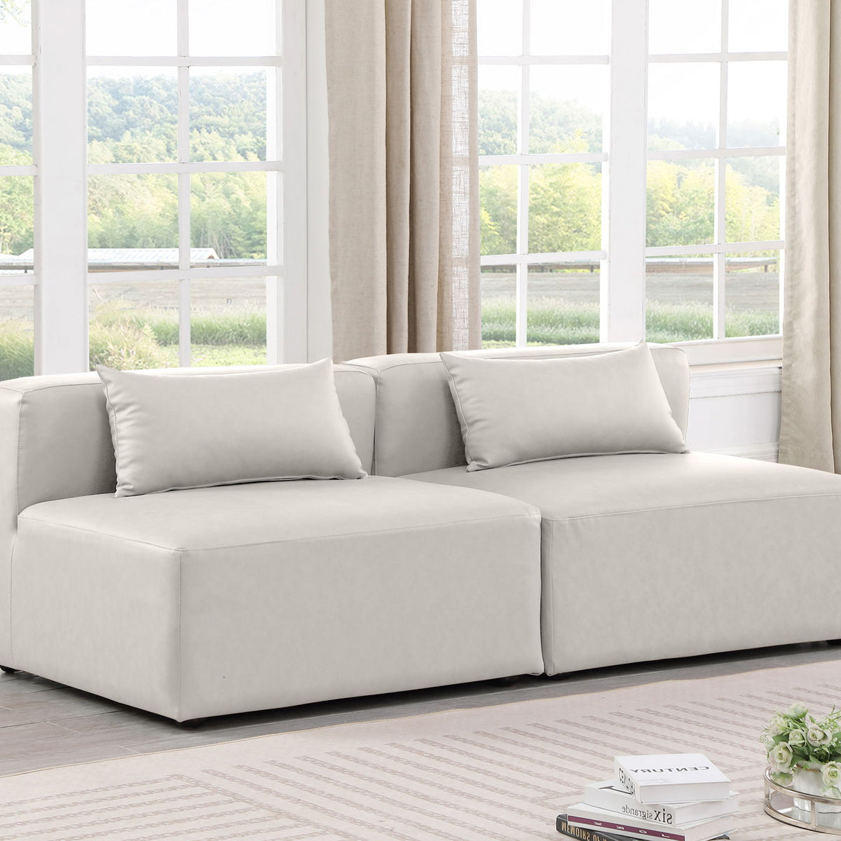Cube - Modular 2 Seat Armless Sofa
