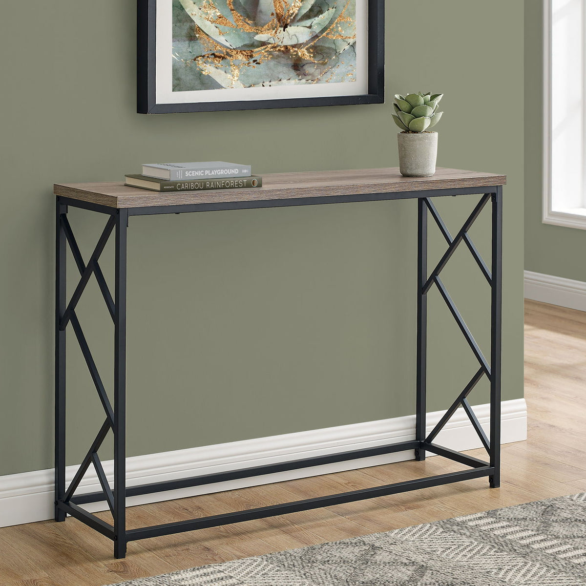 Accent Console Table For Entryway, Modern Design