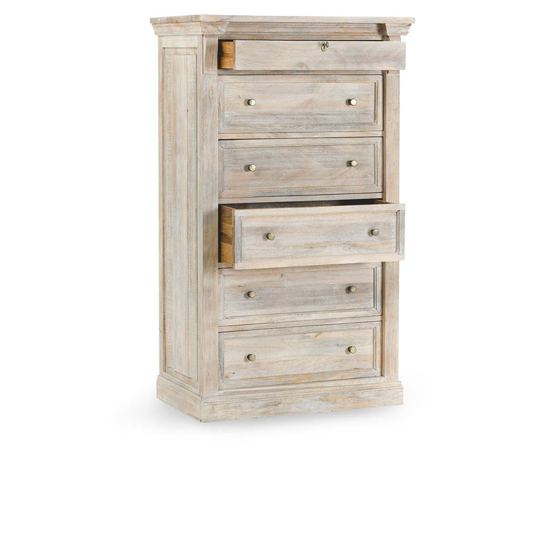Adelaide - 6 Drawer Chest - Natural White Wash