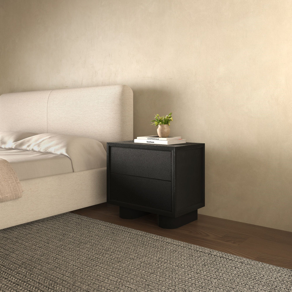 Marcelle - Accent Nightstand - Black