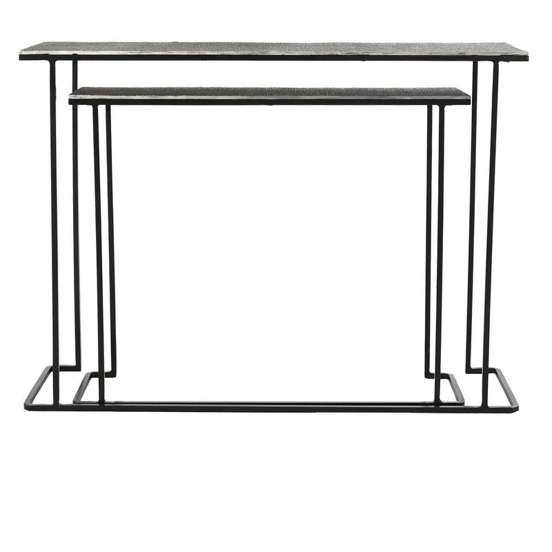 Jonah - Console Table (Set of 2) - Gray