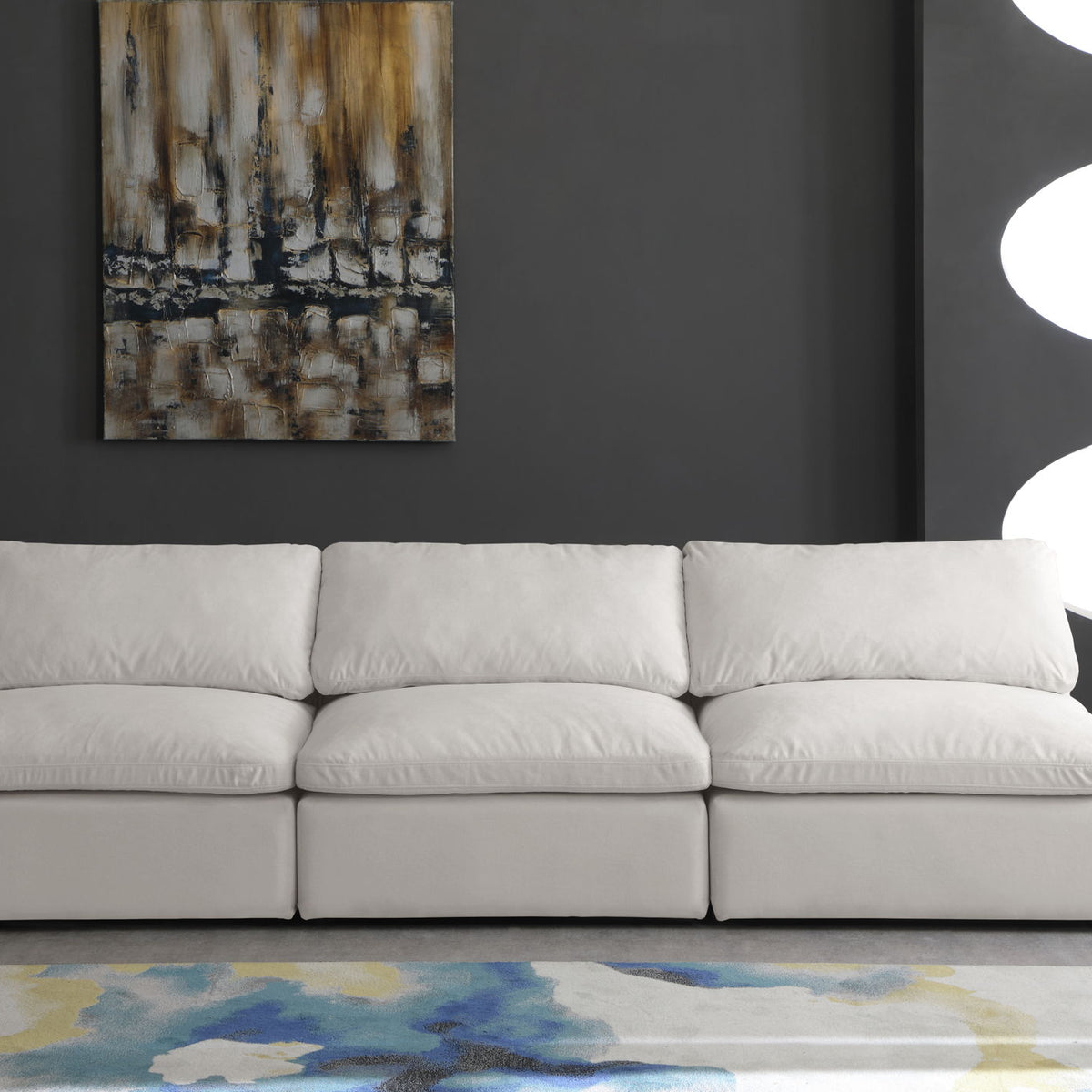 Cozy - Modular Armless 3 Seat Sofa