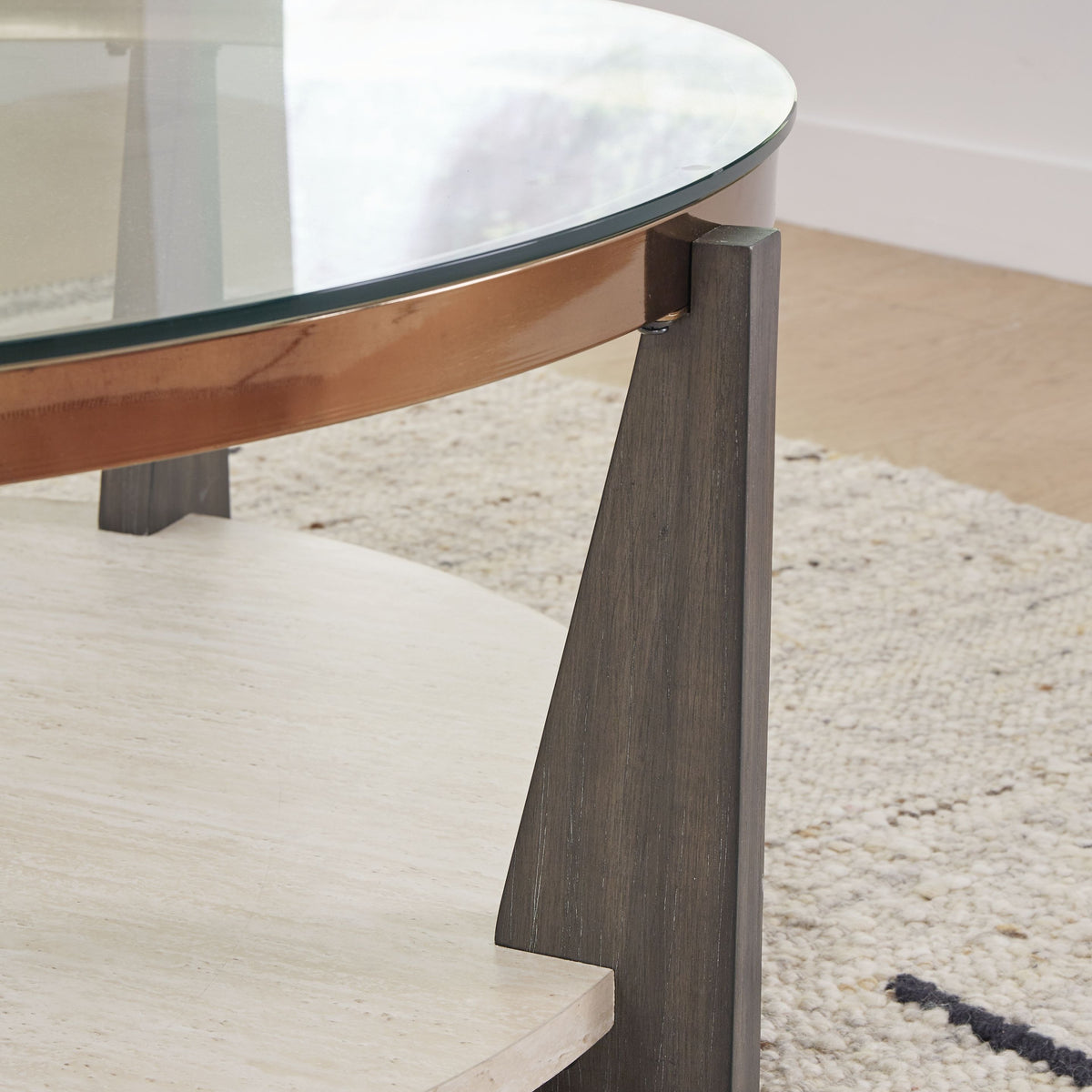 Frazwa - Round Cocktail Table - Multi