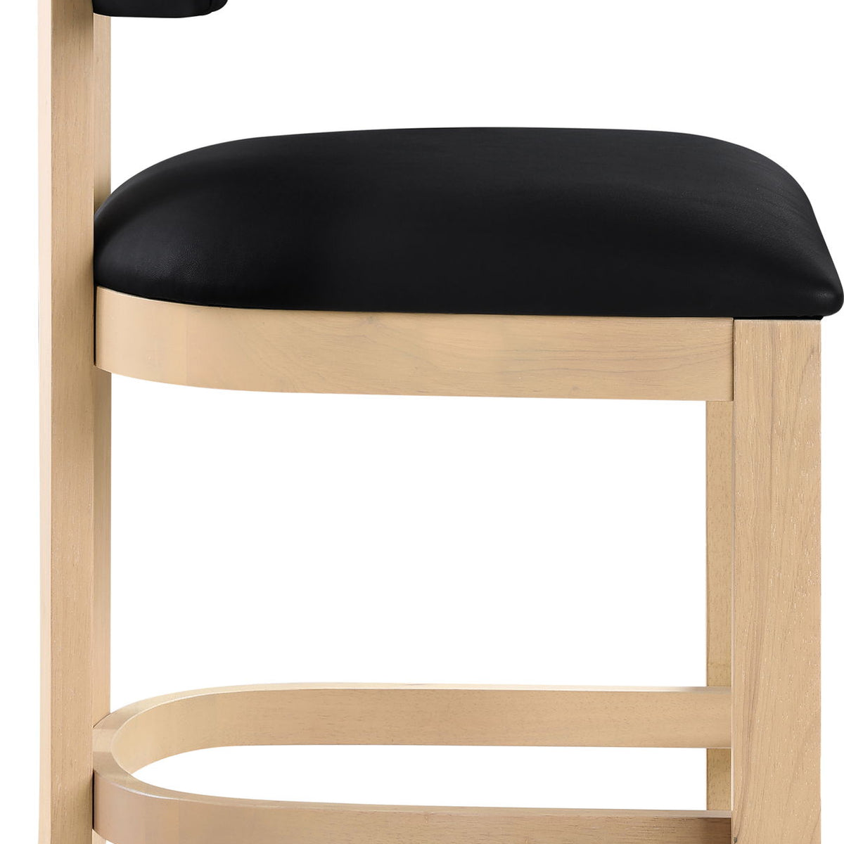 Lavrin - Vegan Leather Counter Stool (Set of 2) - Natural Base