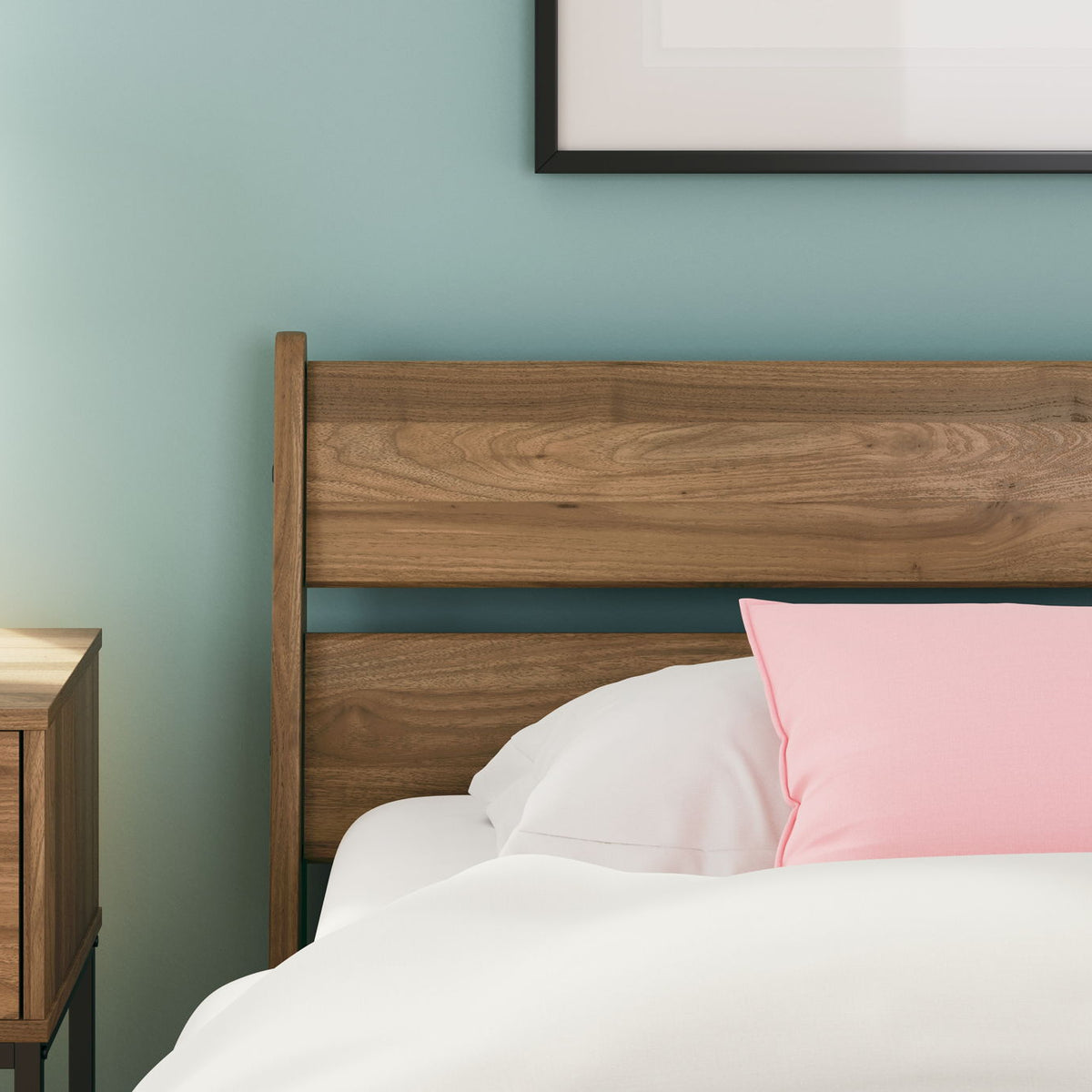 Deanlow - Twin Panel Headboard - Honey