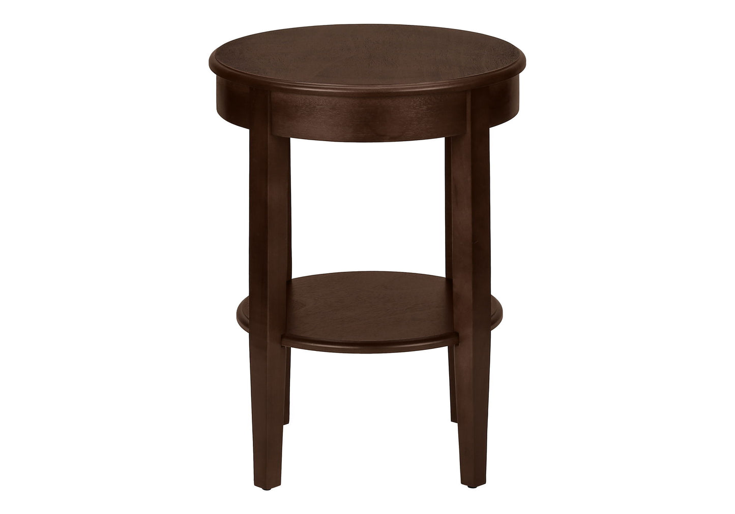 Accent Table, 2 Tier, Transitional - Espresso