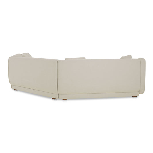 Fraser - 3 Piece Modular Sectional With Wedge Slipper - White
