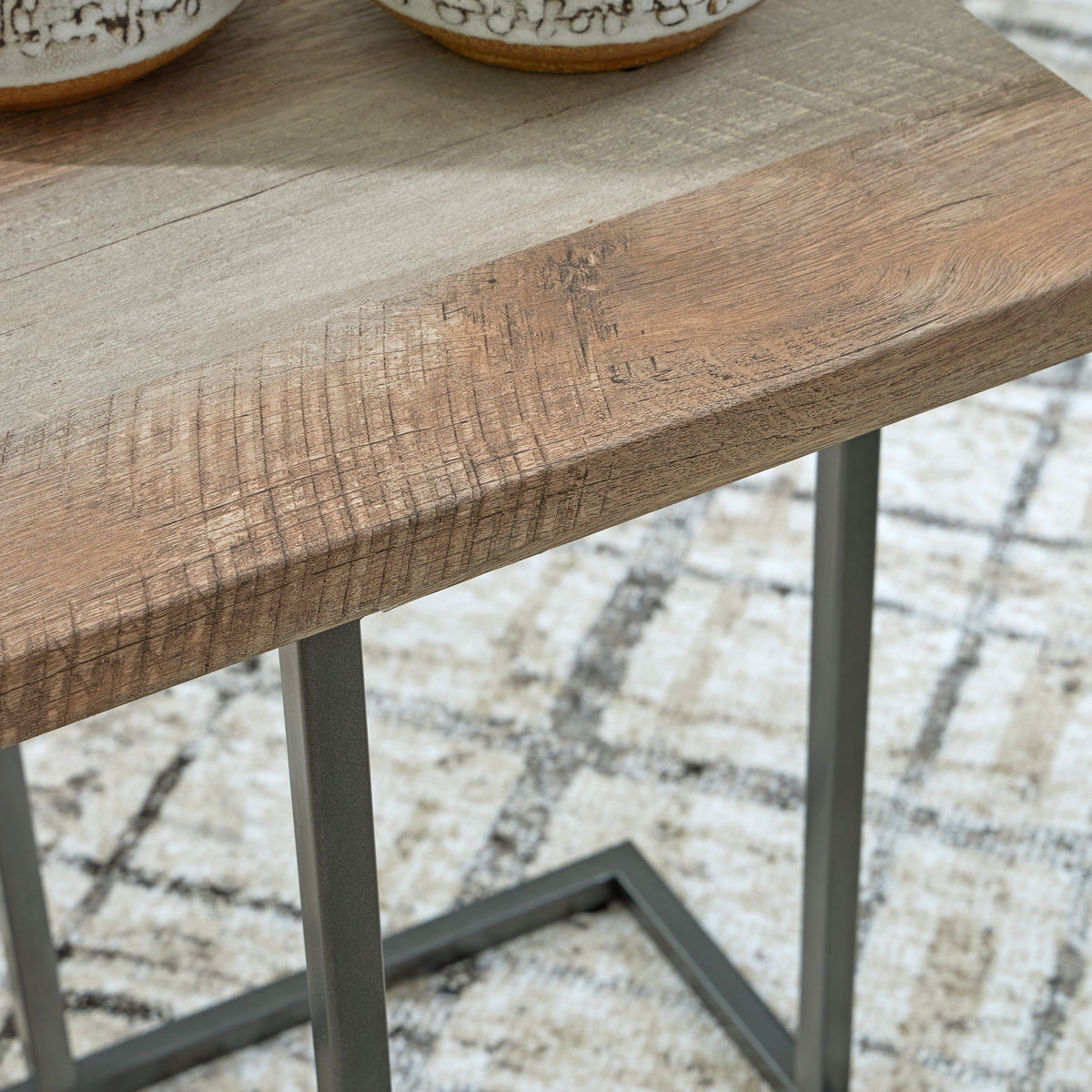 Albreane - Occasional Table Set (Set of 3) - Grayish Brown / Black