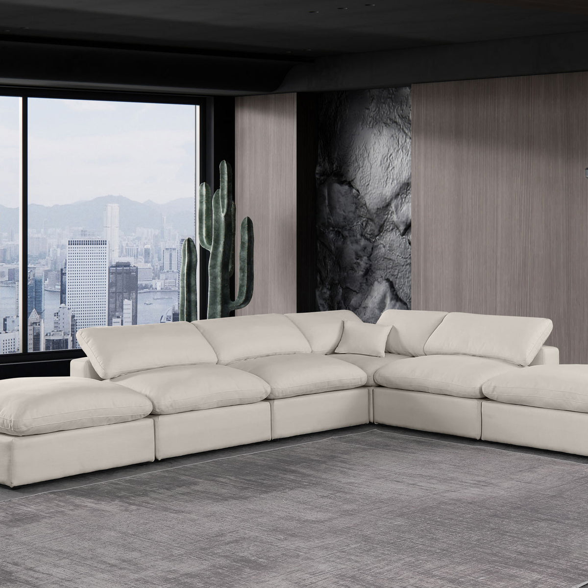 Comfy - 6 Piece Linen Modular Sectional