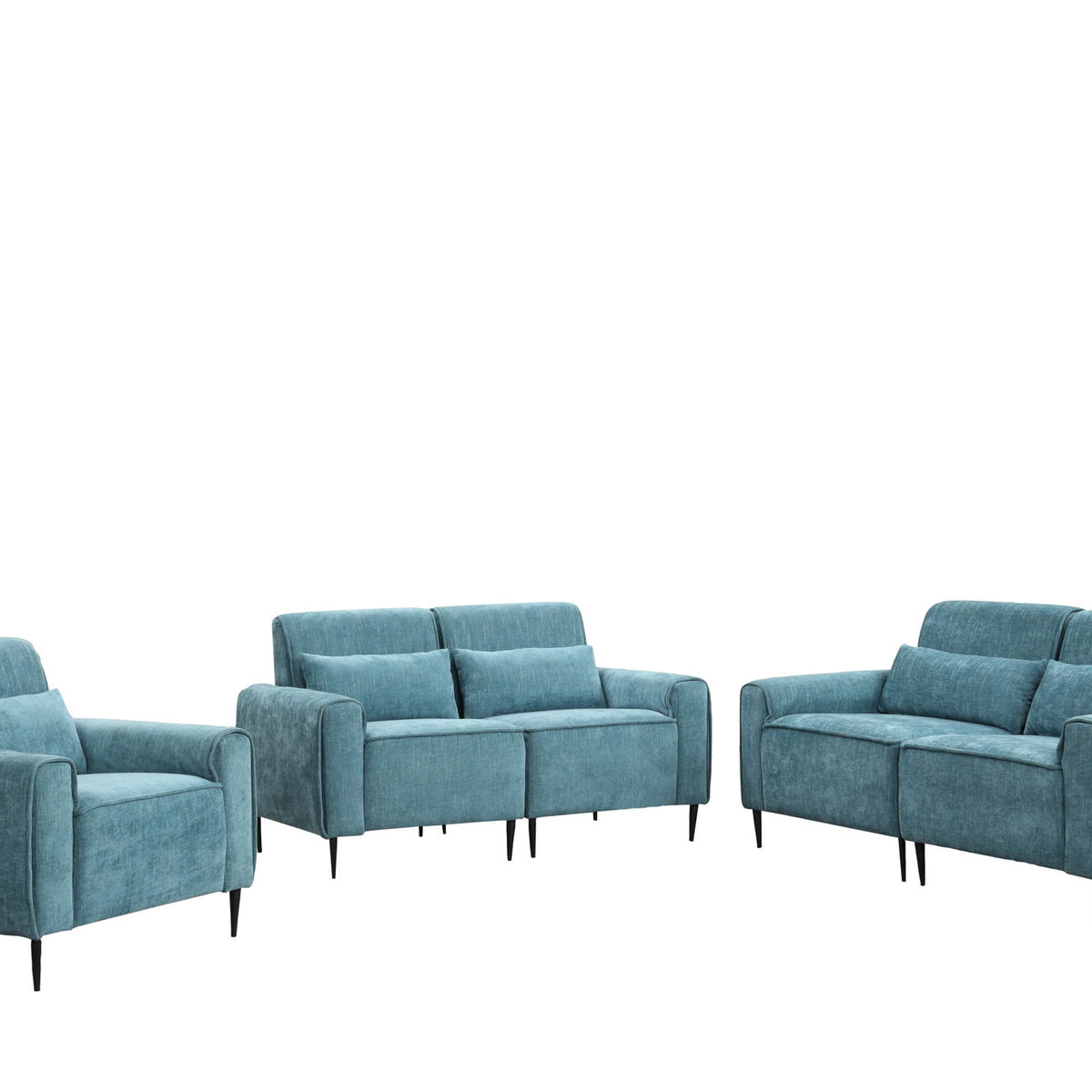 Valentina - Chenille Living Room Set