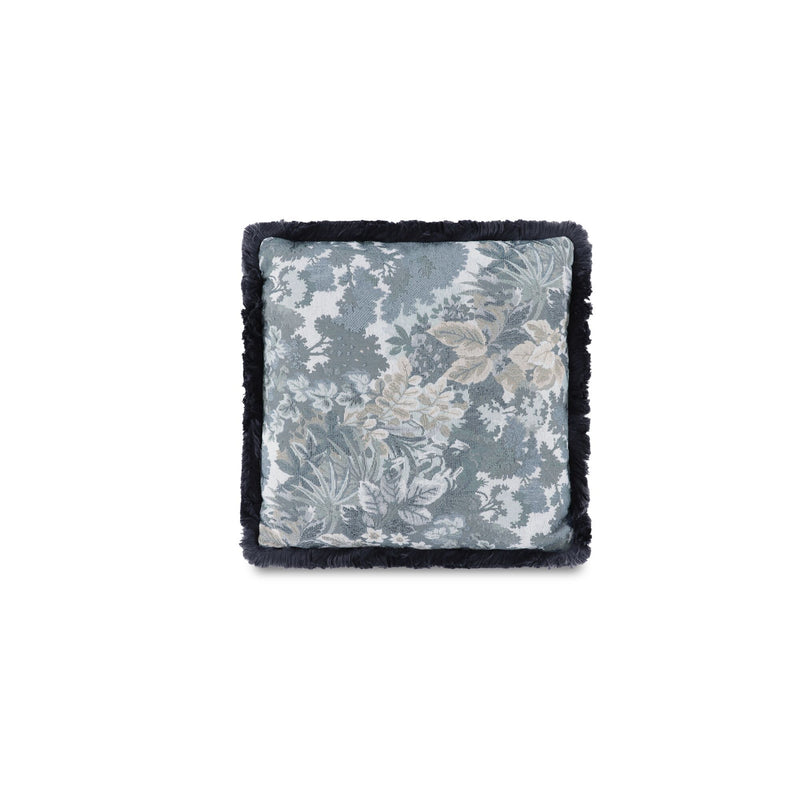 Yasmin - Square Cushion Tapestry - Blue / Gray