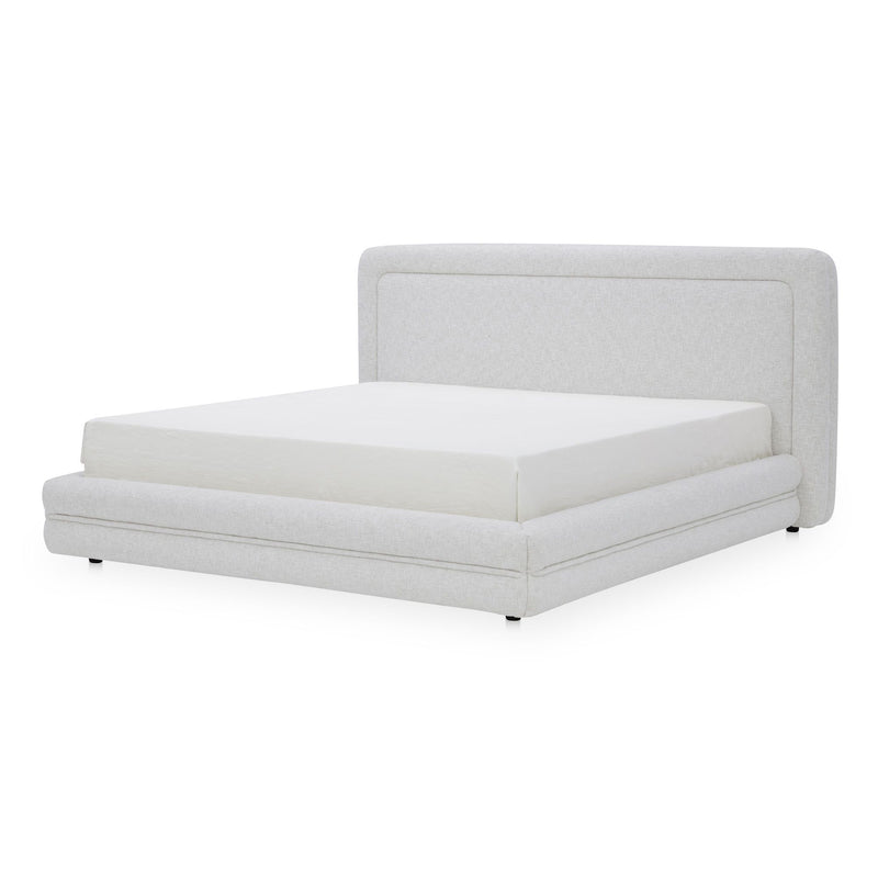Tory - Queen Bed - Pebble White