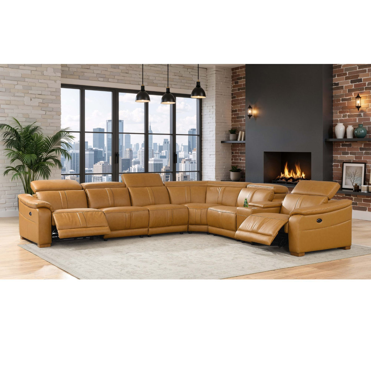 Modular Sectional & Recliner Seat And Adjustable Headrest