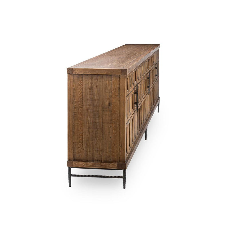 Willmark - 6 Door Iron Leg Sideboard