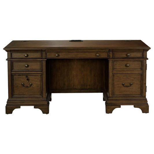 Hartshill - Credenza Base, Box 2 of 2 - Burnished Oak