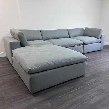 Gray "Dreamee" Cloud Couch Sectional