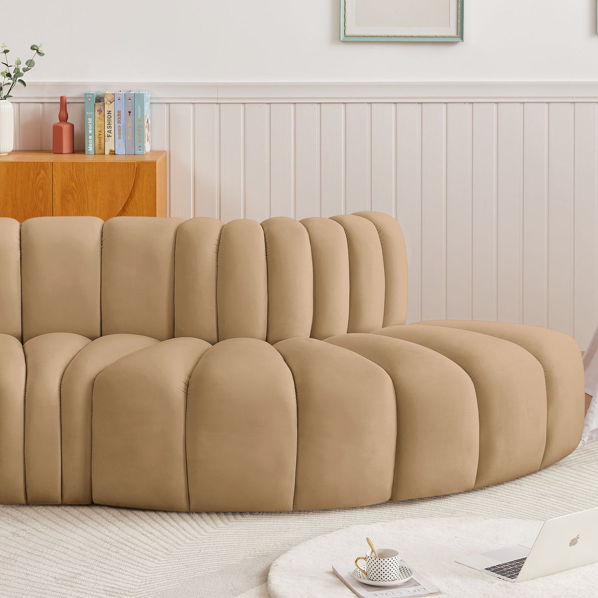 Arc - Velvet 3 Piece Modular Sofa