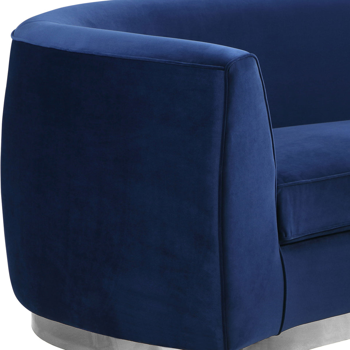 Julian - Loveseat with Chrome Base