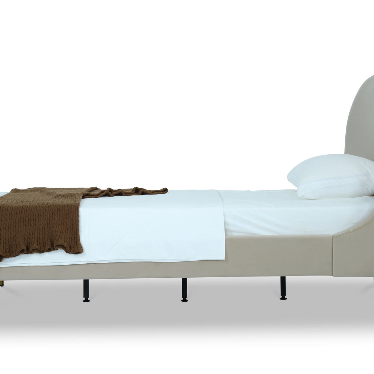 Manhattan Heather - Bed With Gold Legs