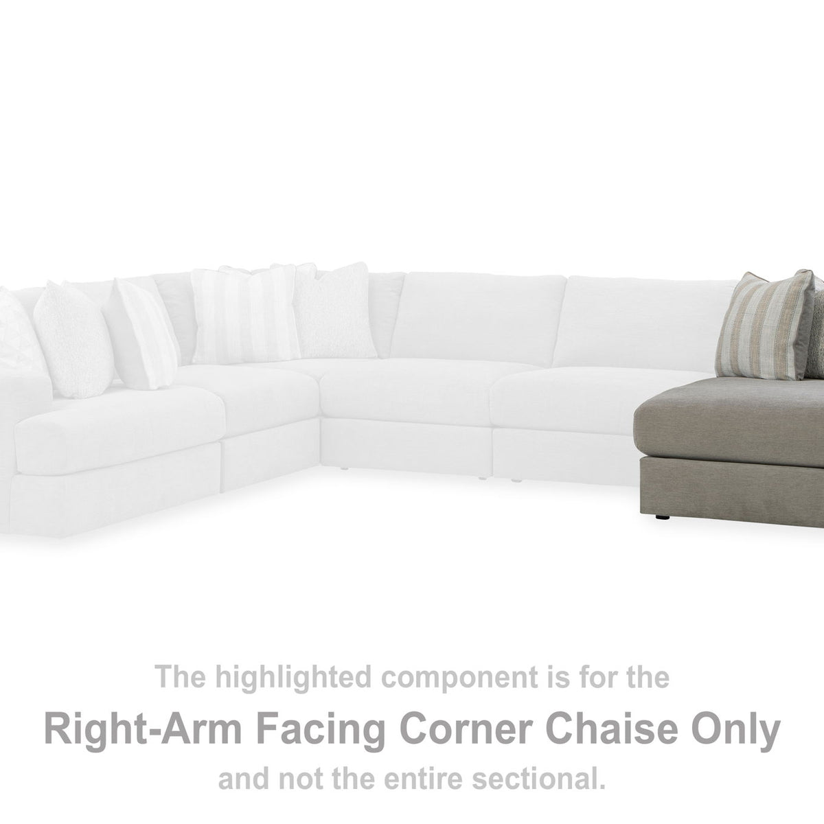 Avaliyah - Raf Corner Chaise - Ash