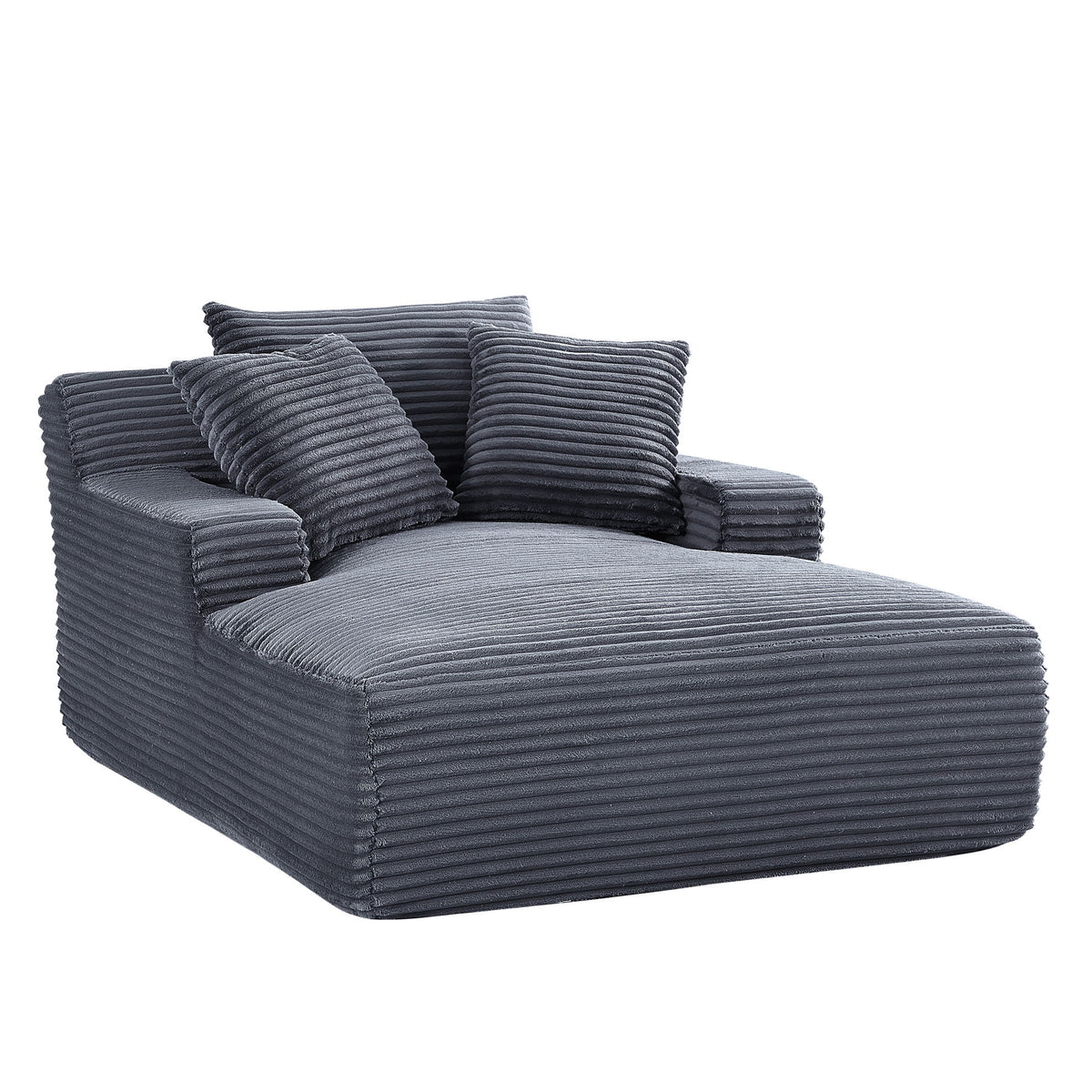 Cloudline - Oversized Chaise Lounge, Modern Comfy Couch With Full Foam Cushioning, Cozy Sleeper Sofabed