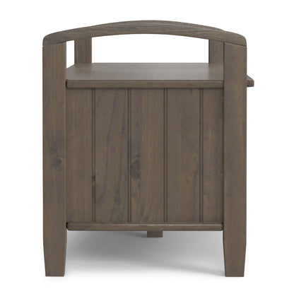 Lev - Entryway Storage Bench - Smoky Brown