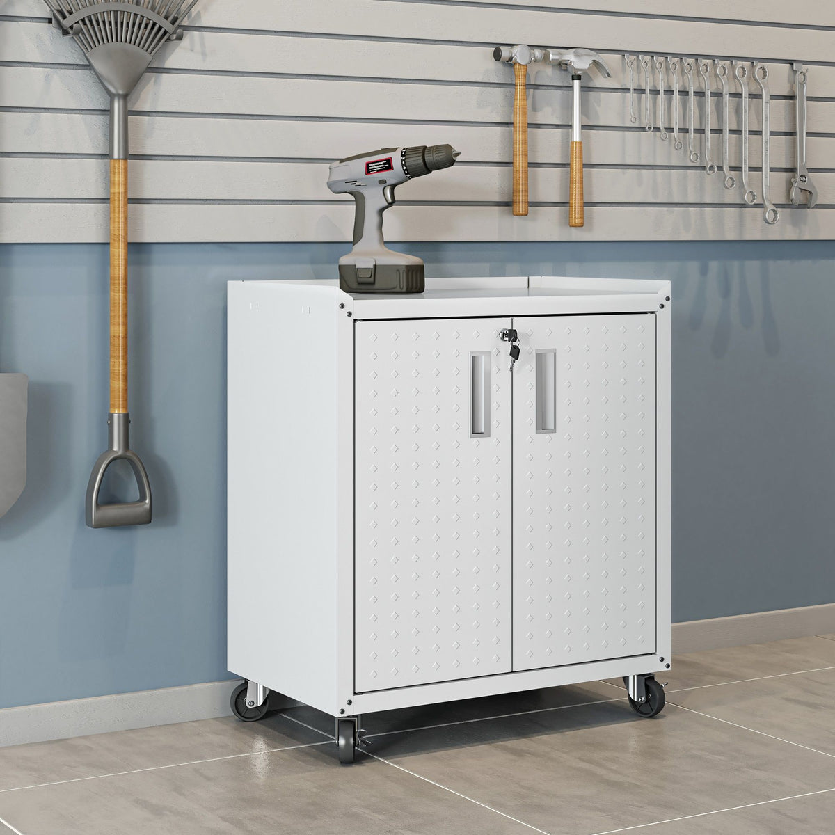 Manhattan Fortress - Rolling Garage Cabinet With 2 Doors