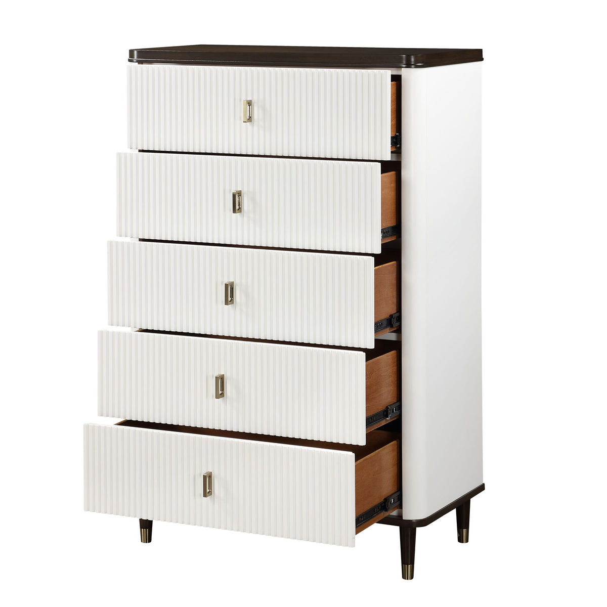 Carena - Chest - White / Walnut