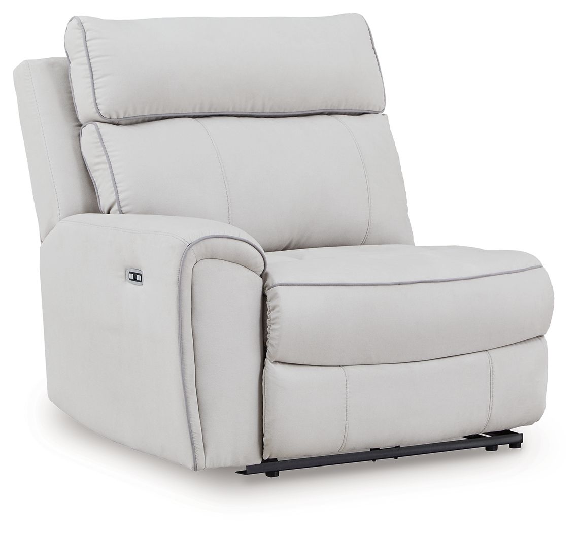 Social Pointe - LAF Zero Wall Power Recliner - Pearl / Ash