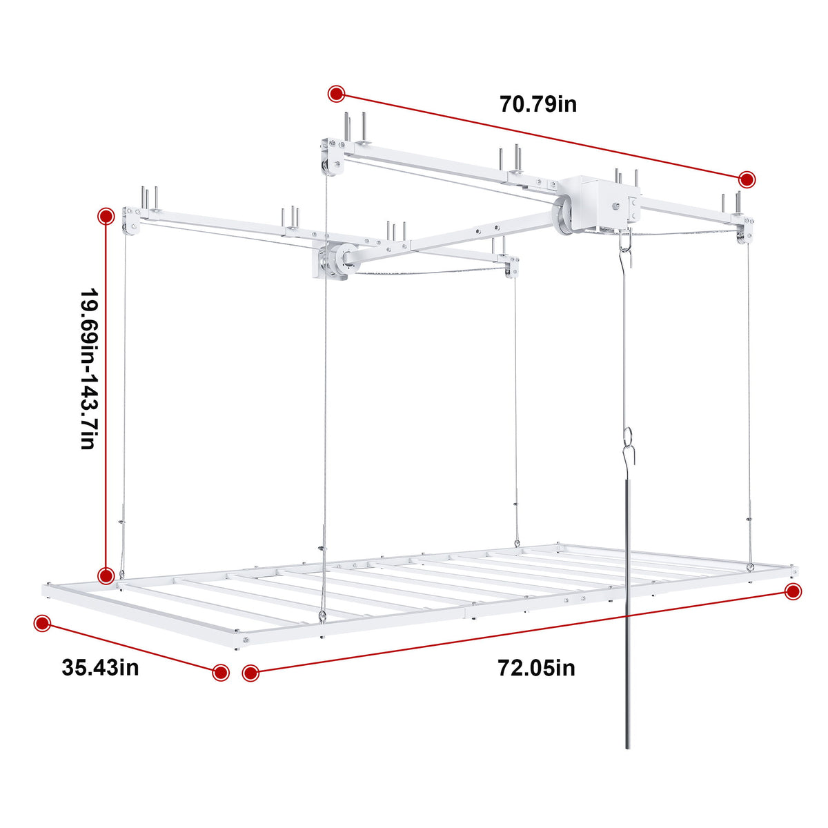 Overhead Garage Storage Rack For Ceilings
