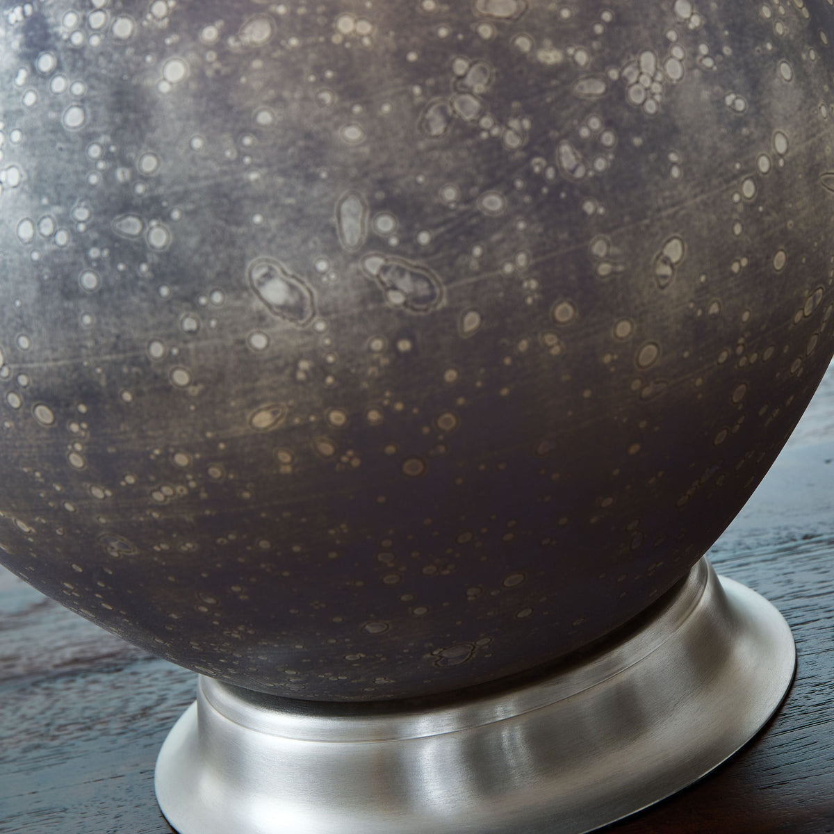 Bluacy - Antique Gray - Glass Table Lamp