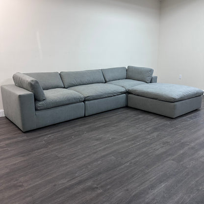 Gray "Dreamee" Cloud Couch Sectional