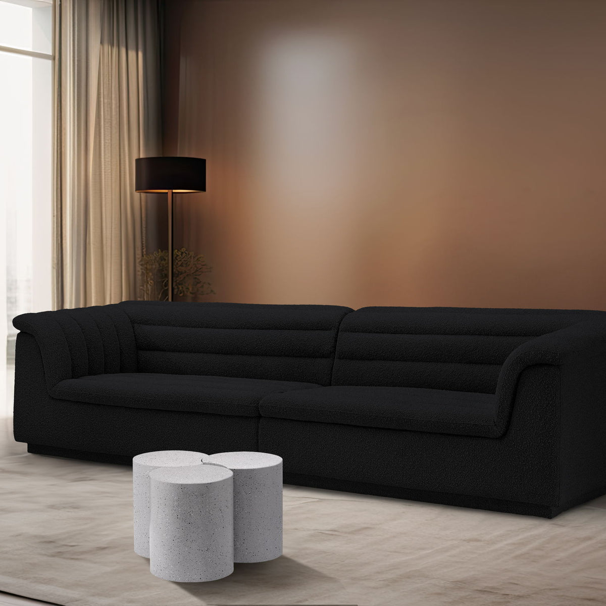 Dimple - 3 Piece Modular Coffee Table - Terazzo Finish